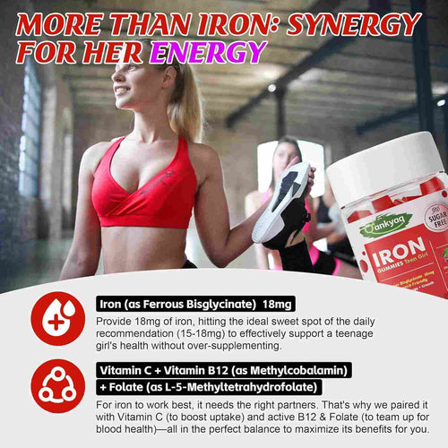 Iron Gummies for Teen Girls — packaging detail