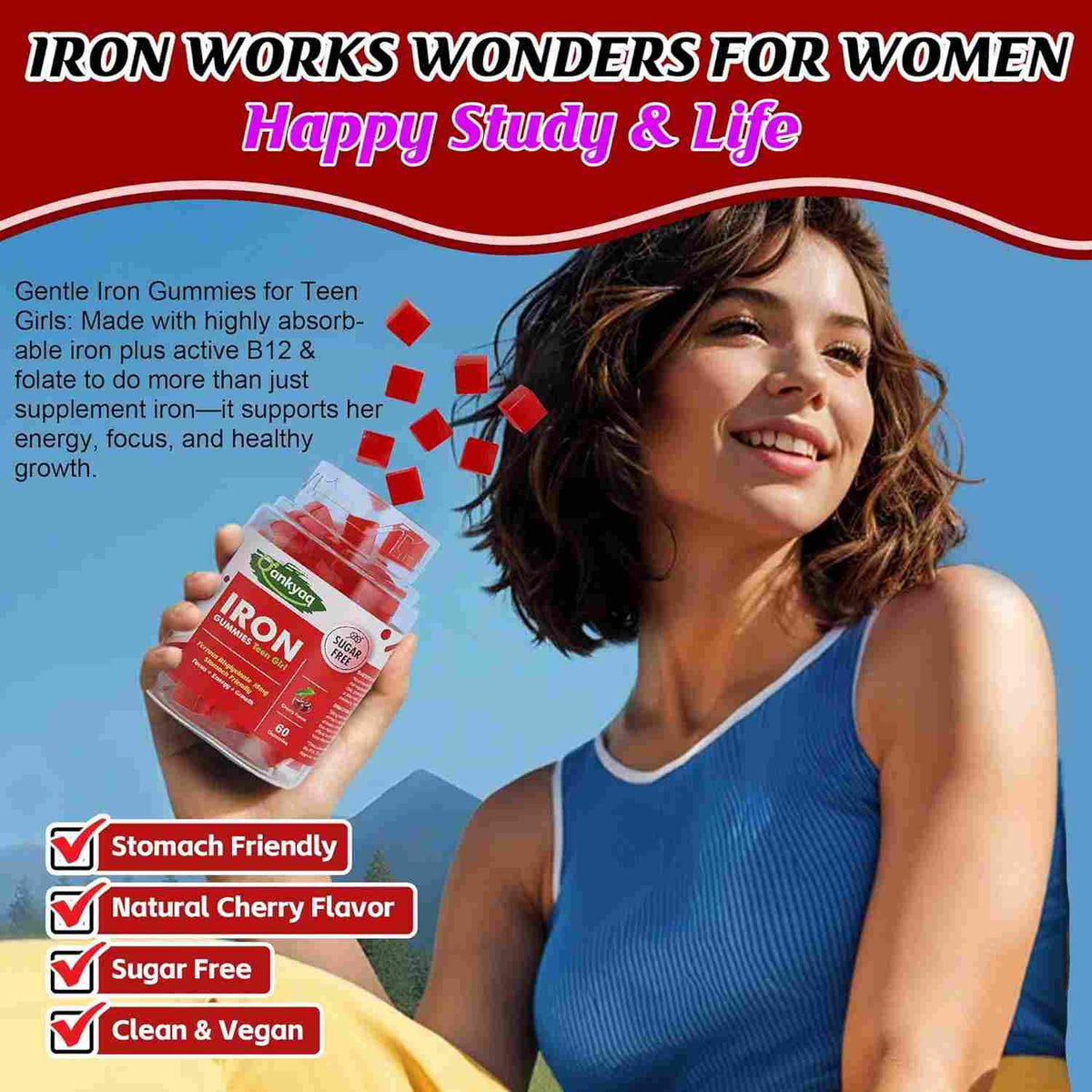 Iron Gummies for Teen Girls — view 4