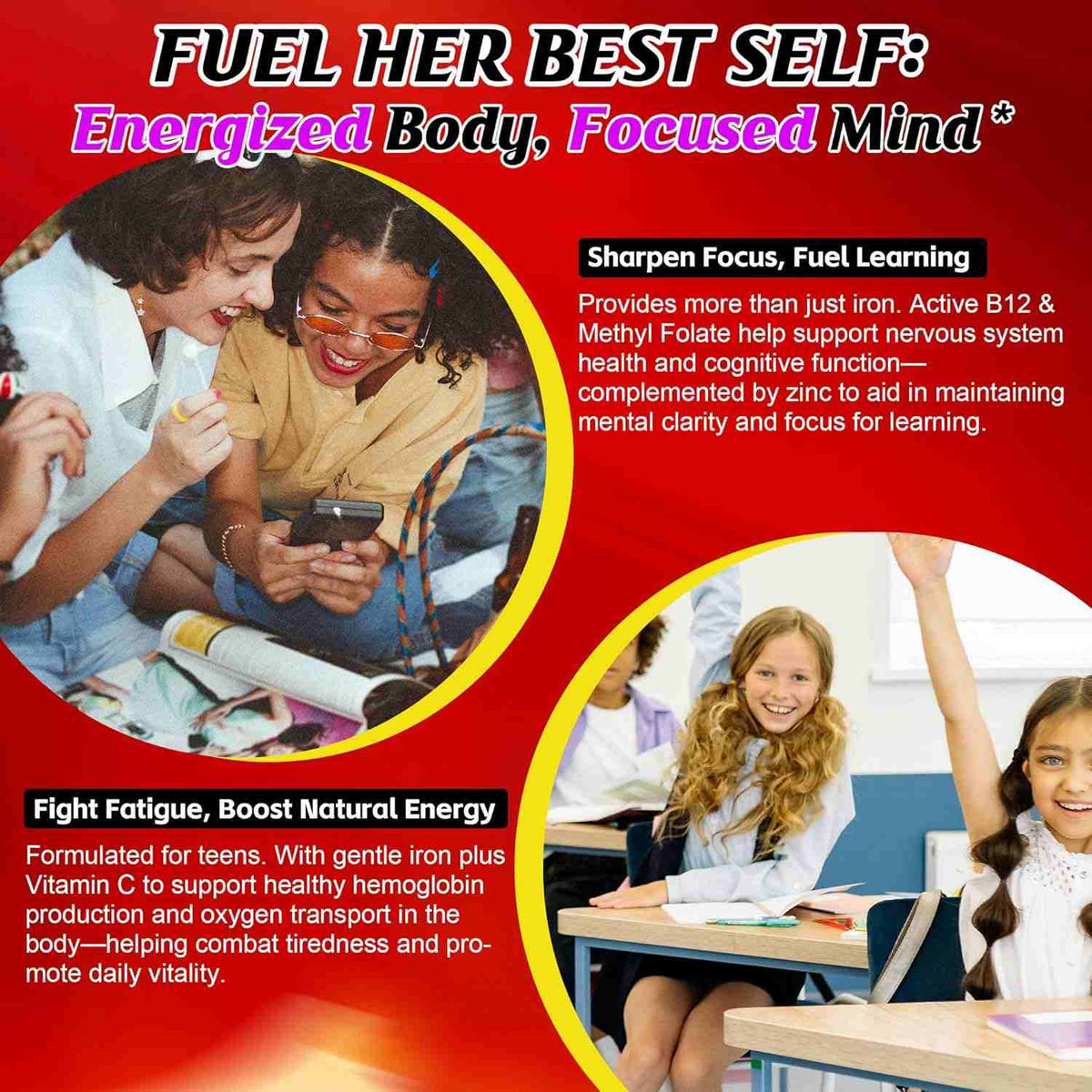 Iron Gummies for Teen Girls — focus graphic